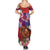 Personalised Samoa Father's Day Summer Maxi Dress Happy Father And Child