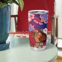 Personalised Samoa Father's Day Tumbler Cup Happy Father And Child DT04 - Polynesian Pride