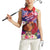 Personalised Samoa Father's Day Women Sleeveless Polo Shirt Happy Father And Child