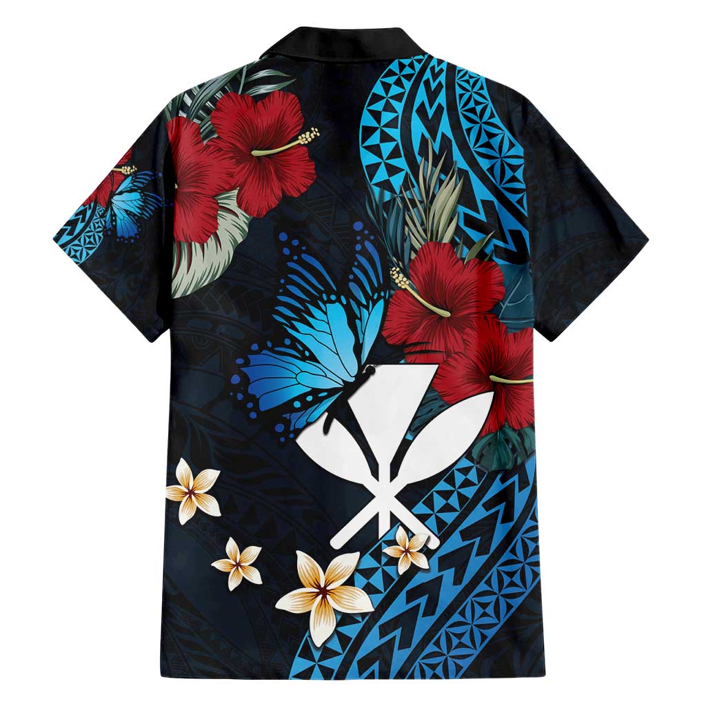 Hawaii Butterfly Hawaiian Shirt Kanaka Maoli Mix Hibiscus