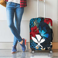 Hawaii Butterfly Luggage Cover Kanaka Maoli Mix Hibiscus