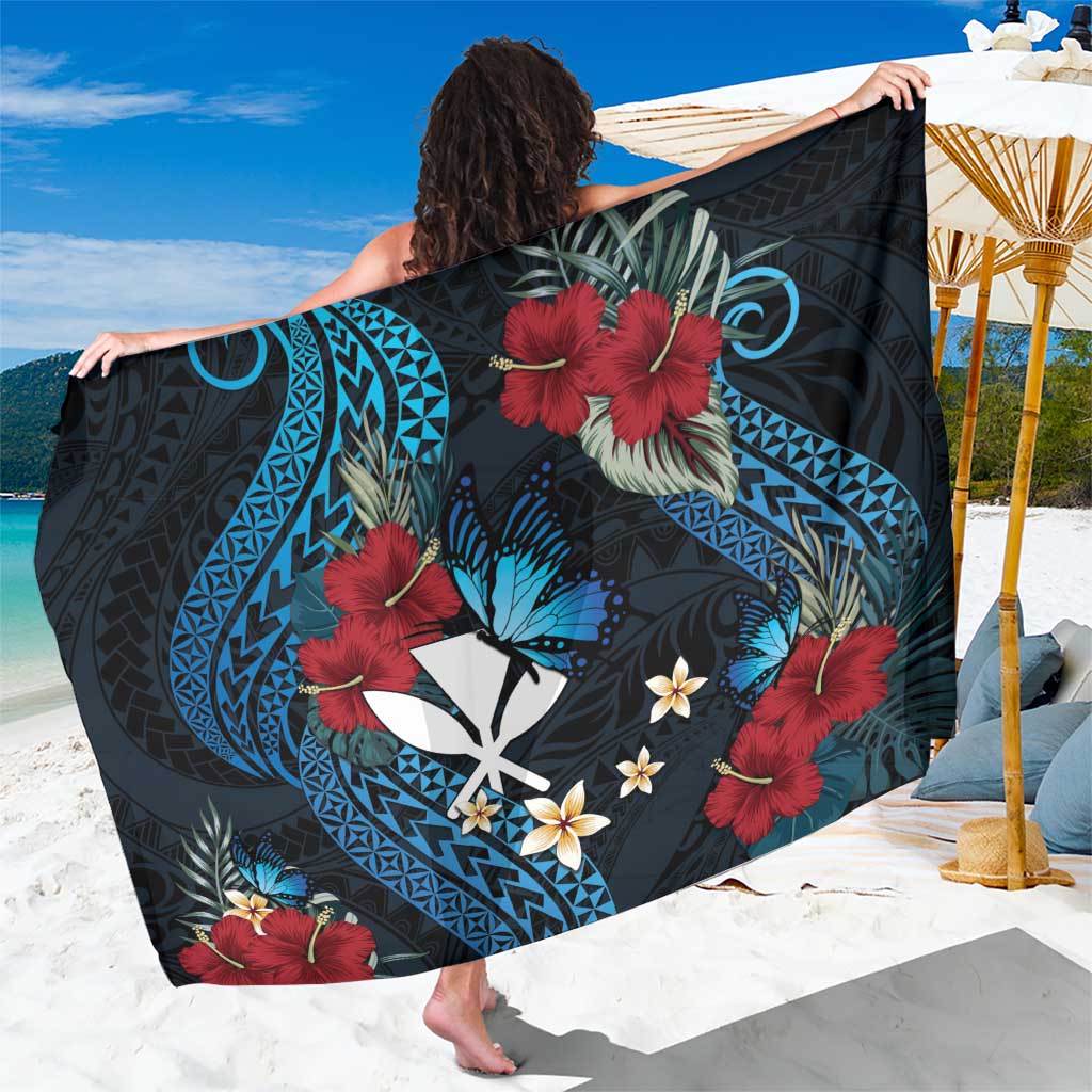 Hawaii Butterfly Sarong Kanaka Maoli Mix Hibiscus