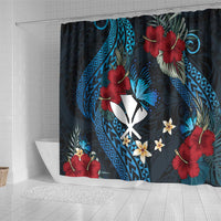 Hawaii Butterfly Shower Curtain Kanaka Maoli Mix Hibiscus