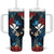 Hawaii Butterfly Tumbler With Handle Kanaka Maoli Mix Hibiscus