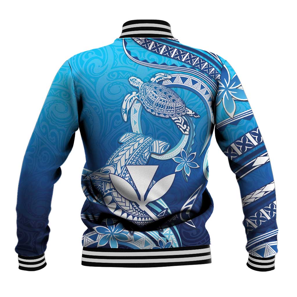 Hawaii Baseball Jacket Turtle With Hammerhead Shark Oceanic