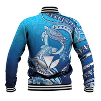 Hawaii Baseball Jacket Turtle With Hammerhead Shark Oceanic