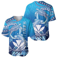 Hawaii Baseball Jersey Turtle With Hammerhead Shark Oceanic DT04 - Polynesian Pride