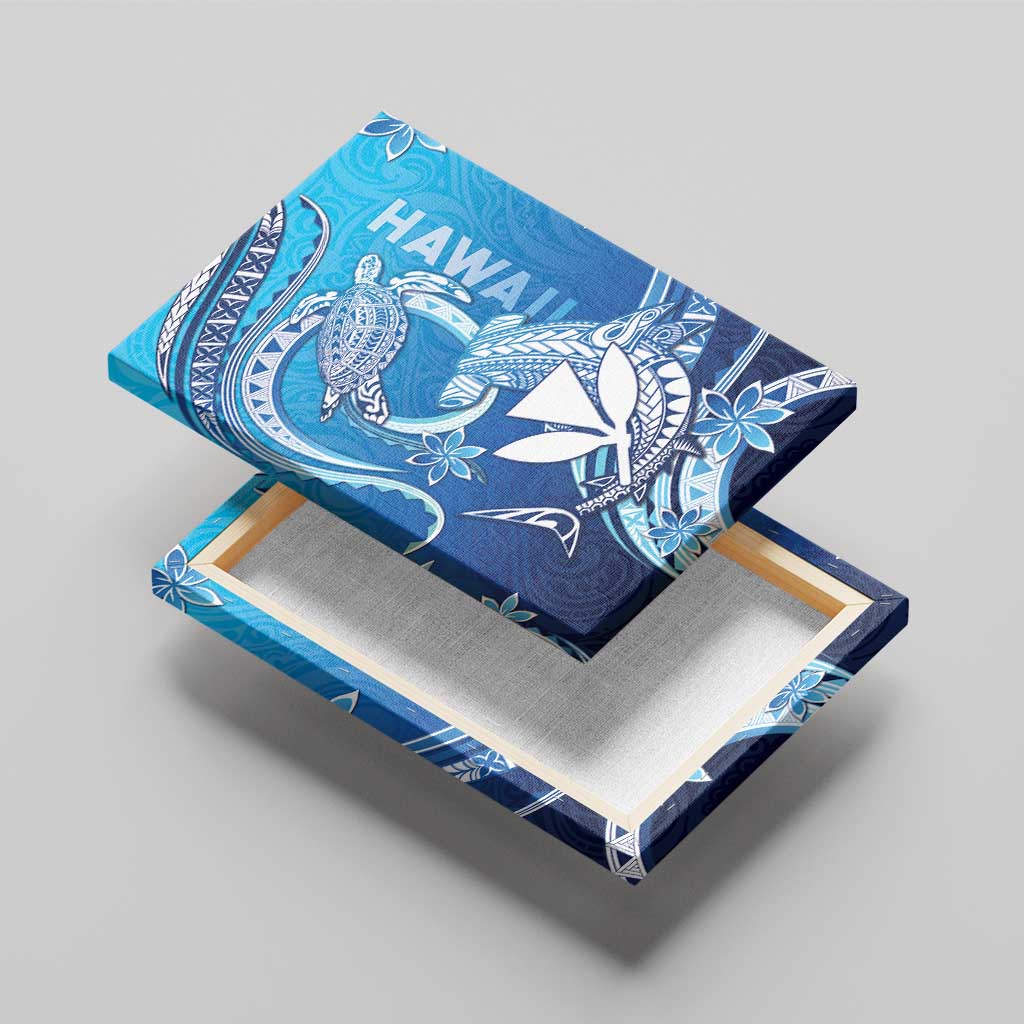 Hawaii Canvas Wall Art Turtle With Hammerhead Shark Oceanic