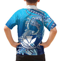 Hawaii Family Matching Puletasi and Hawaiian Shirt Turtle With Hammerhead Shark Oceanic DT04 - Polynesian Pride