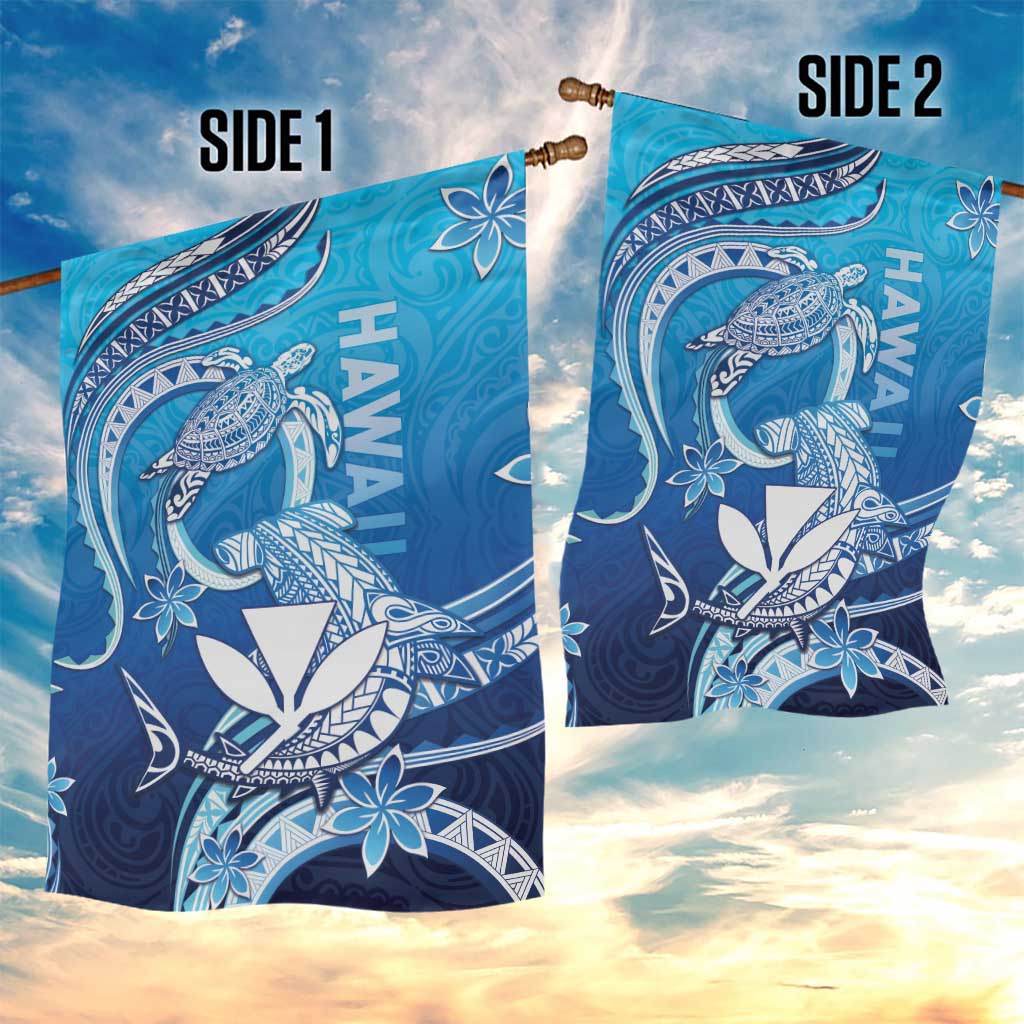 Hawaii Garden Flag Turtle With Hammerhead Shark Oceanic