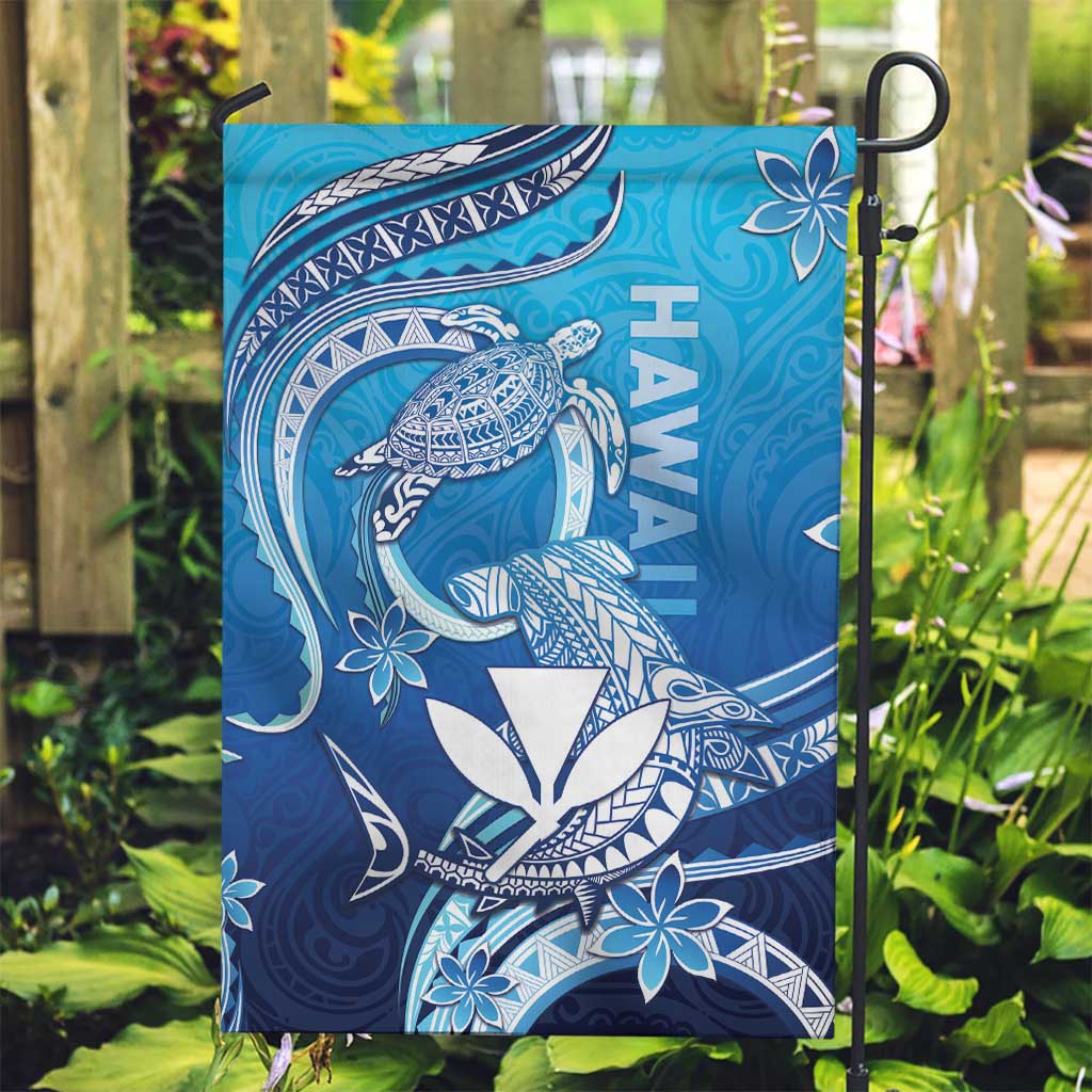 Hawaii Garden Flag Turtle With Hammerhead Shark Oceanic