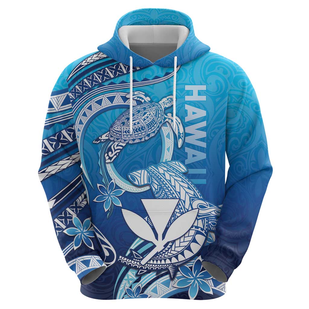 Hawaii Hoodie Turtle With Hammerhead Shark Oceanic