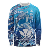 Hawaii Long Sleeve Shirt Turtle With Hammerhead Shark Oceanic