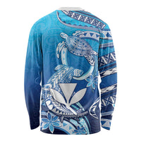 Hawaii Long Sleeve Shirt Turtle With Hammerhead Shark Oceanic