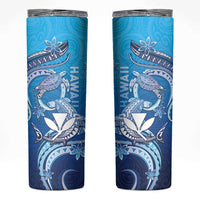 Hawaii Skinny Tumbler Turtle With Hammerhead Shark Oceanic DT04 Blue - Polynesian Pride