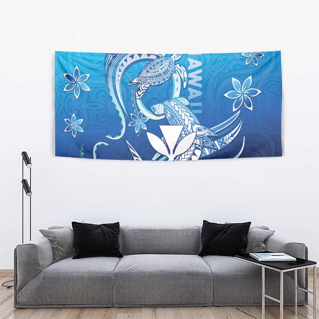 Hawaii Tapestry Turtle With Hammerhead Shark Oceanic
