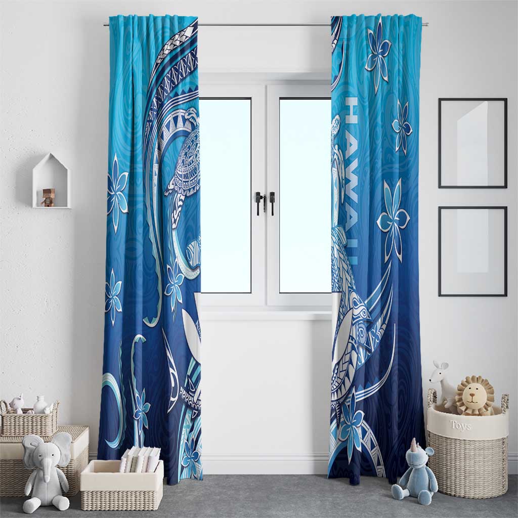 Hawaii Window Curtain Turtle With Hammerhead Shark Oceanic