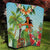 Hawaii Lei Day Quilt Hula Girl With Tropical Forest