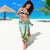 Hawaii Lei Day Sarong Hula Girl With Tropical Forest