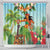 Hawaii Lei Day Shower Curtain Hula Girl With Tropical Forest