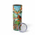 Hawaii Lei Day Skinny Tumbler Hula Girl With Tropical Forest