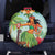 Hawaii Lei Day Spare Tire Cover Hula Girl With Tropical Forest