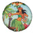 Hawaii Lei Day Spare Tire Cover Hula Girl With Tropical Forest