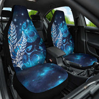 New Zealand Matariki Car Seat Cover Maori Koru Mix Silver Fern DT04 One Size Blue - Polynesian Pride