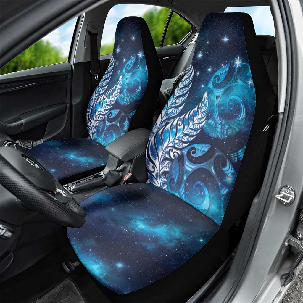 New Zealand Matariki Car Seat Cover Maori Koru Mix Silver Fern DT04 - Polynesian Pride