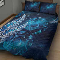 New Zealand Matariki Quilt Bed Set Maori Koru Mix Silver Fern DT04 - Polynesian Pride