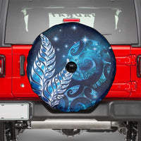 New Zealand Matariki Spare Tire Cover Maori Koru Mix Silver Fern DT04 - Polynesian Pride