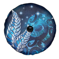 New Zealand Matariki Spare Tire Cover Maori Koru Mix Silver Fern DT04 - Polynesian Pride