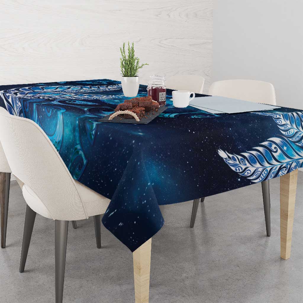 New Zealand Matariki Tablecloth Maori Koru Mix Silver Fern DT04 - Polynesian Pride