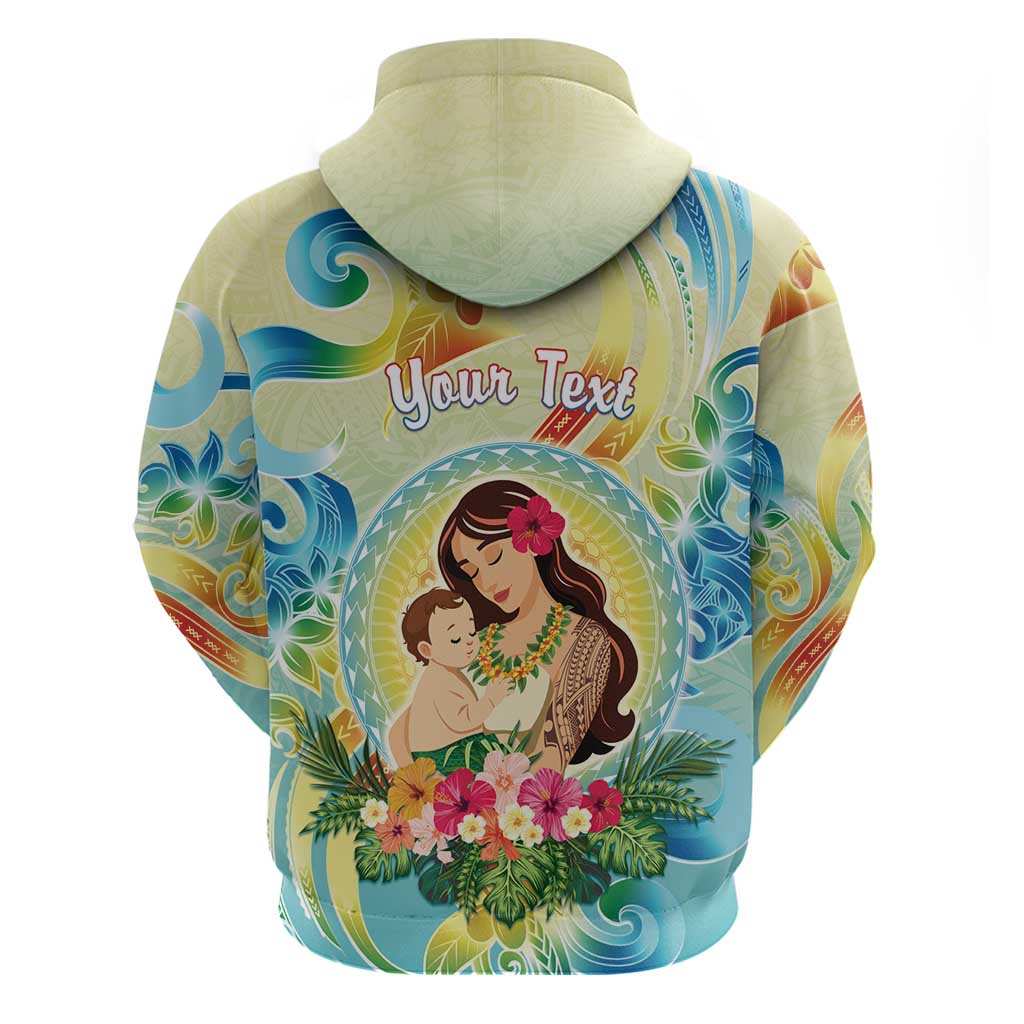 Personalised Hawaii Mother's Day Hoodie I Love You Mom