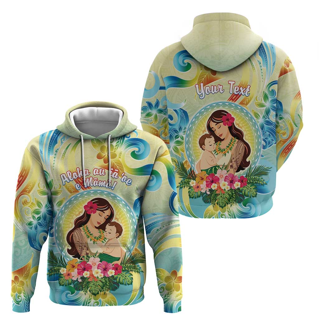 Personalised Hawaii Mother's Day Hoodie I Love You Mom