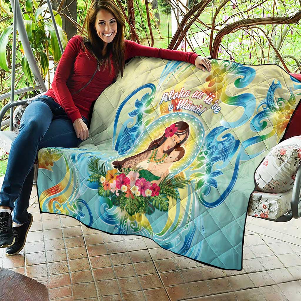 Hawaii Mother's Day Quilt I Love You Mom