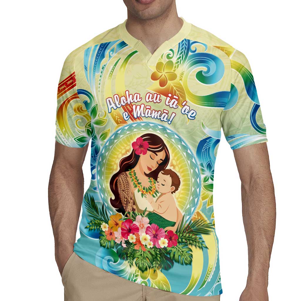 Personalised Hawaii Mother's Day Rugby Jersey I Love You Mom