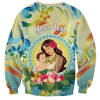 Personalised Hawaii Mother's Day Sweatshirt I Love You Mom DT04 - Polynesian Pride