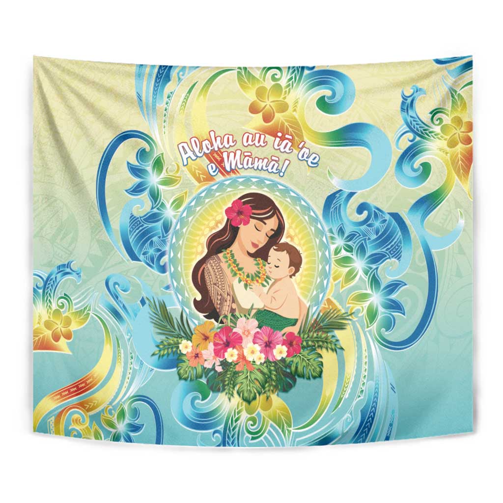 Hawaii Mother's Day Tapestry I Love You Mom