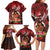 Personalised New Zealand Mother's Day Family Matching Long Sleeve Bodycon Dress and Hawaiian Shirt I Love You Mom