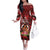 Personalised New Zealand Mother's Day Family Matching Off The Shoulder Long Sleeve Dress and Hawaiian Shirt I Love You Mom