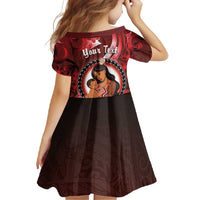 Personalised New Zealand Mother's Day Family Matching Off Shoulder Maxi Dress and Hawaiian Shirt I Love You Mom