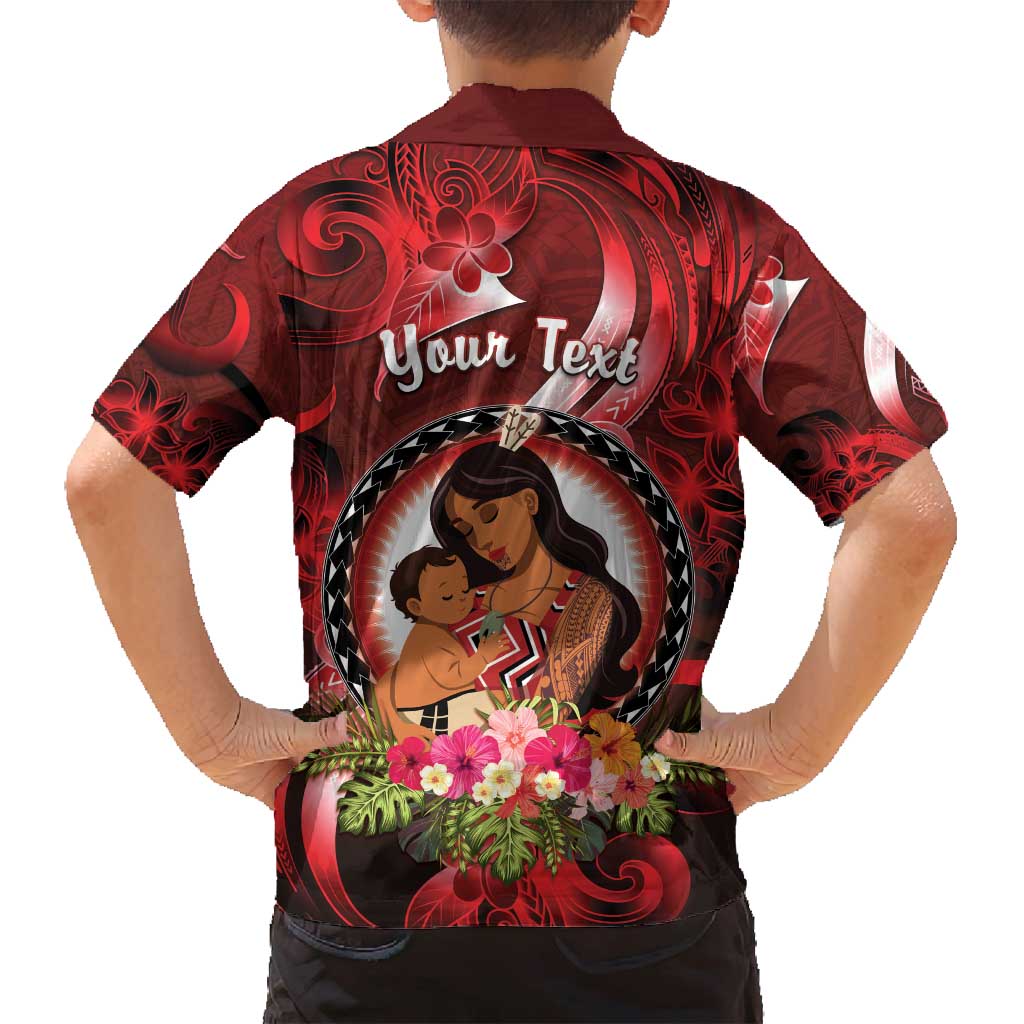 Personalised New Zealand Mother's Day Family Matching Puletasi and Hawaiian Shirt I Love You Mom DT04 - Polynesian Pride