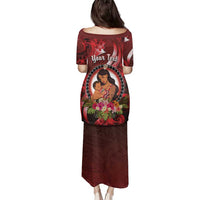 Personalised New Zealand Mother's Day Family Matching Puletasi and Hawaiian Shirt I Love You Mom DT04 - Polynesian Pride