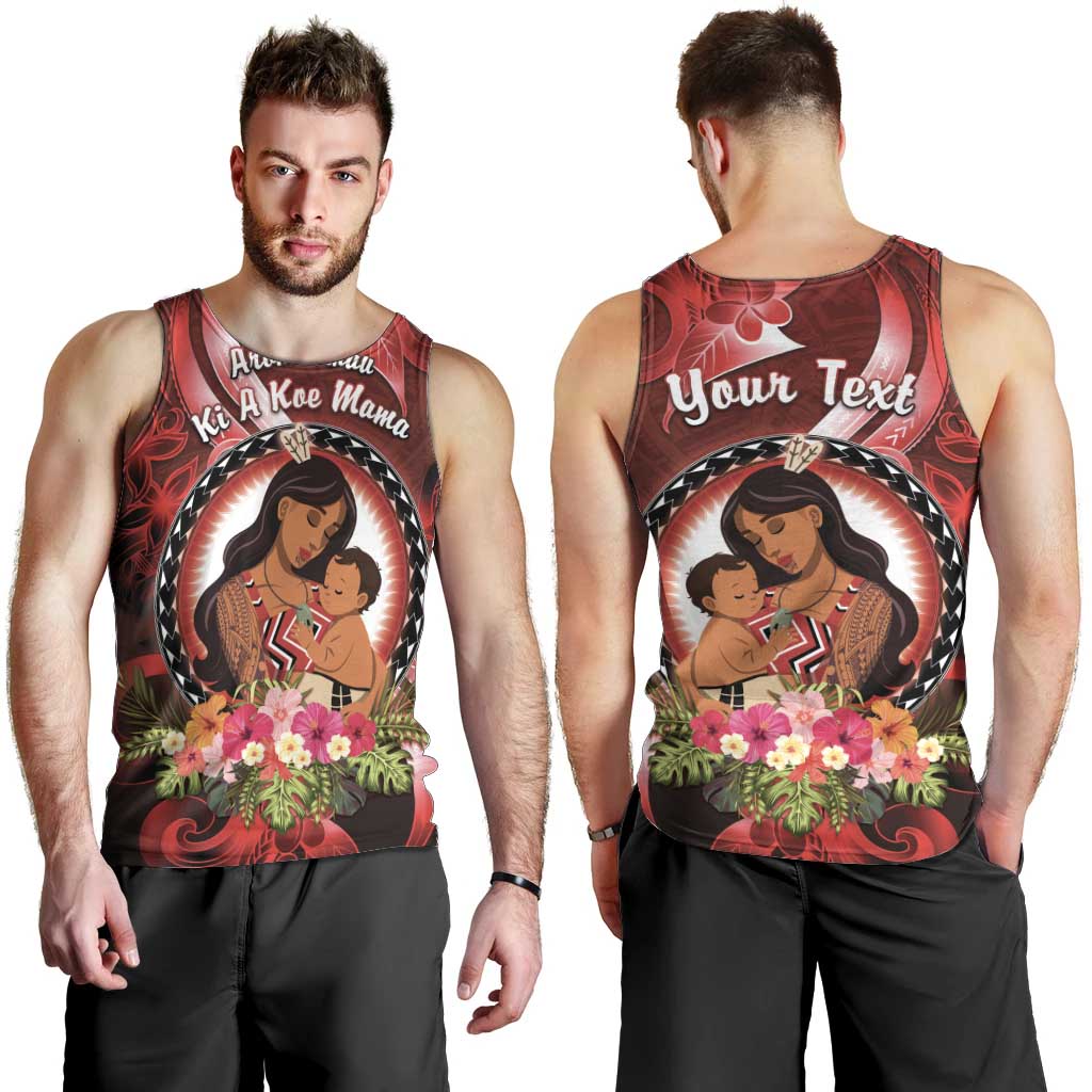 Personalised New Zealand Mother's Day Men Tank Top I Love You Mom