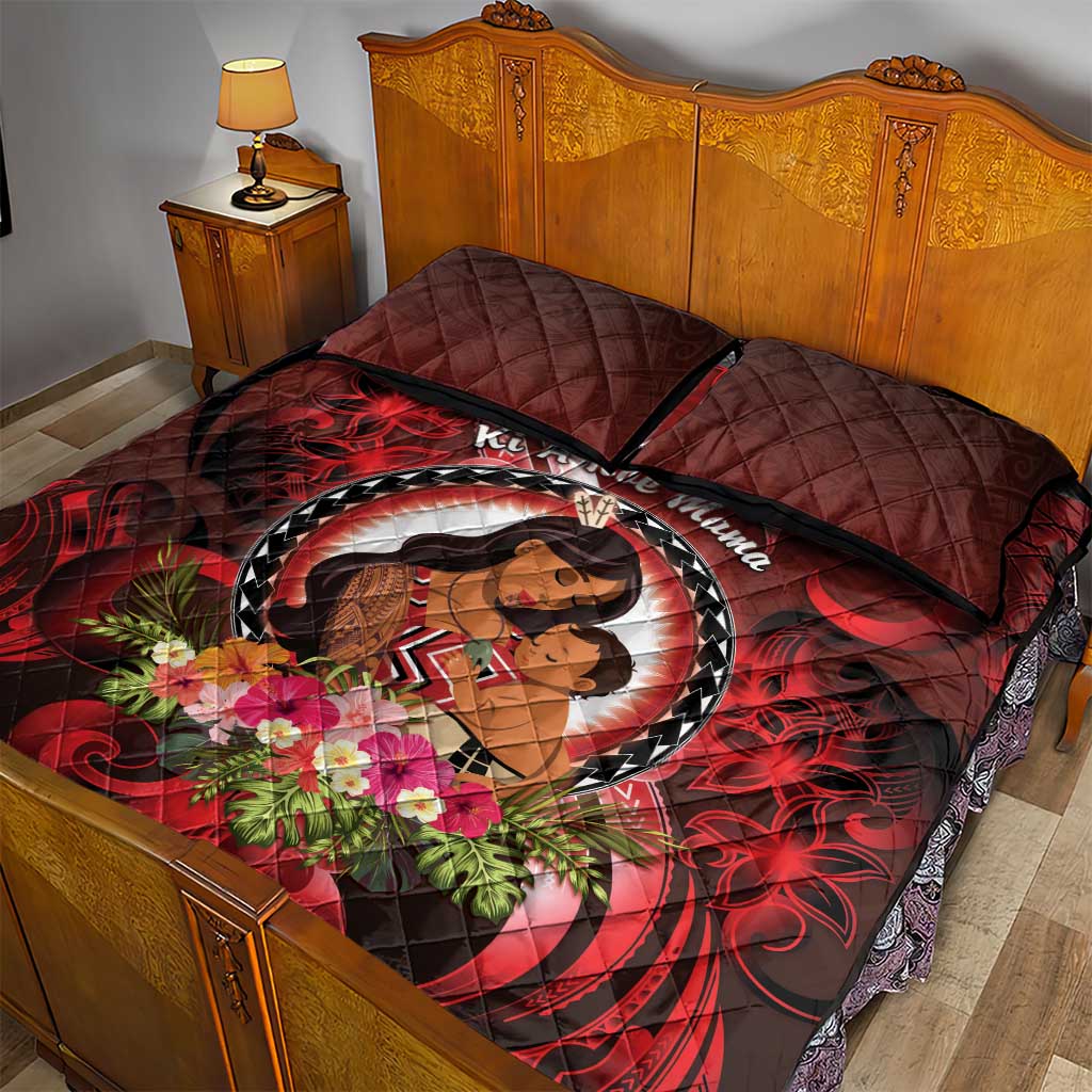 New Zealand Mother's Day Quilt Bed Set I Love You Mom