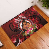 New Zealand Mother's Day Rubber Doormat I Love You Mom DT04 - Polynesian Pride