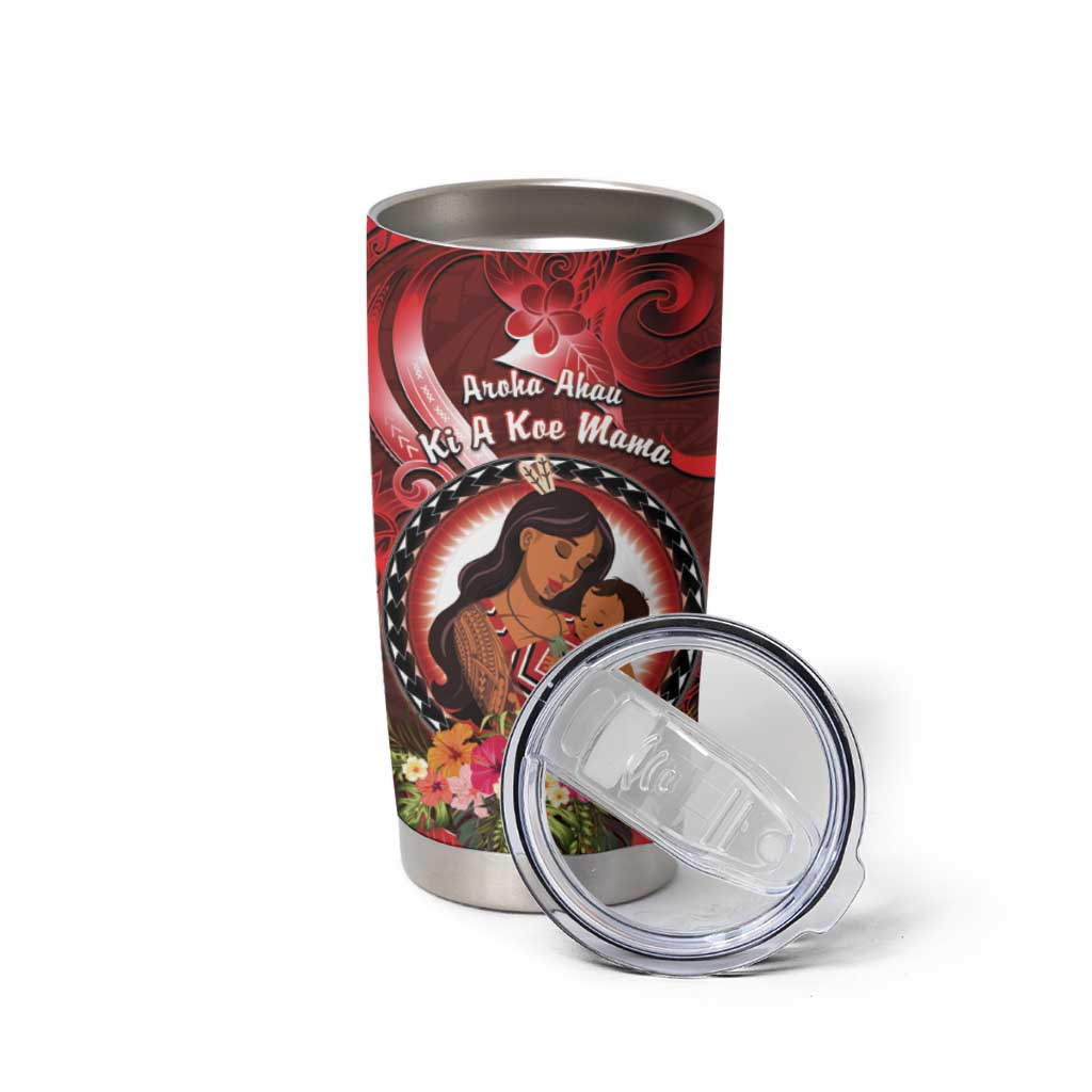 Personalised New Zealand Mother's Day Tumbler Cup I Love You Mom DT04 - Polynesian Pride
