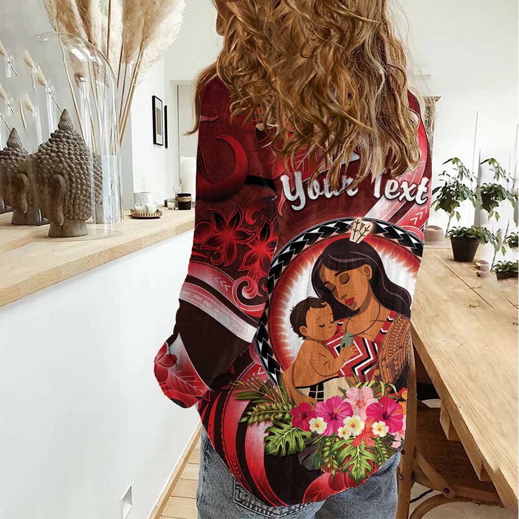 Personalised New Zealand Mother's Day Women Casual Shirt I Love You Mom DT04 - Polynesian Pride