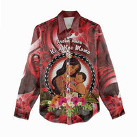 Personalised New Zealand Mother's Day Women Casual Shirt I Love You Mom DT04 - Polynesian Pride